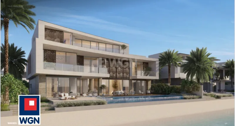 Dom na  sprzedaż Dubaj - Willa na wyspie Palm z prywatną plażą,, basenem, windą. Wysoka Prywatność, 20% wpłata